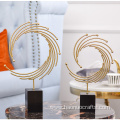 Modern light luxury living room model crafts furnishings
